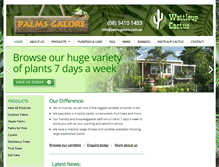 Tablet Screenshot of palmsgalore.com.au